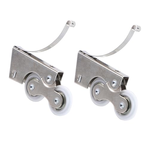 LOORGVEL Schiebetüren Ersatzteile Laufräder für Schiebetüren aus Metall und Kunststoff Langlebige Ersatzrollen für Schiebetore und Kleiderschränke