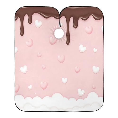 Capa impermeable profesional para corte de cabello con cierre ajustable miniatura 2