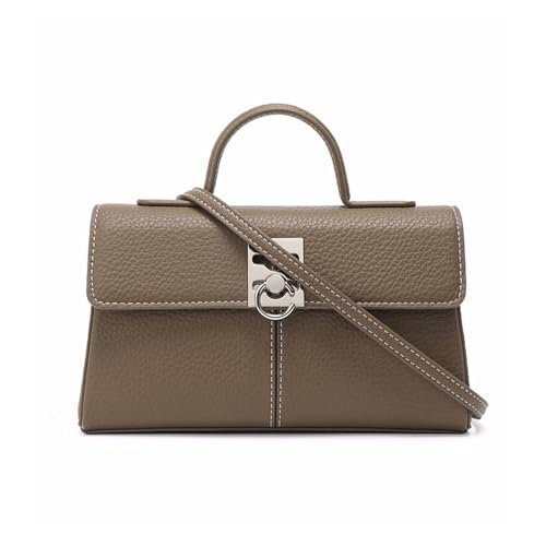 Sac porte-documents carré en peau de vache authentique, petit sac à main de créateur pour femme
