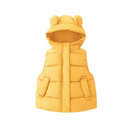 Toddler Boys Girls Puffer Vest Baby Cute Hooded Quilted Jackets Sleeveless Lightweight Puffy Zip Up Down Gilet