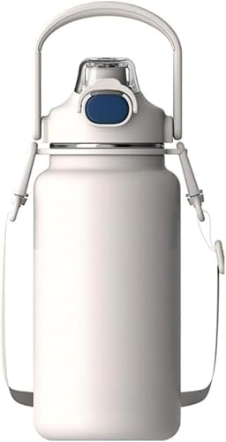 サーモス水筒 水筒 スポーツジャグ ワンタッチ マグボトル 保温 保冷 1L/1.3L容量 断熱 洗いやすい 広口 ステンレスボトル 水筒カバー 洗浄用スポンジ付き 女の子 男の子 おしゃれ 大人 子供 ブラック 水筒 スポーツボトル 子供用 ステンレス