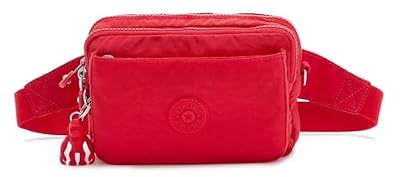 Kipling ABANU MULTI Piccola borsa a tracolla trasformabile in marsupio, Red Rouge (Rosso)