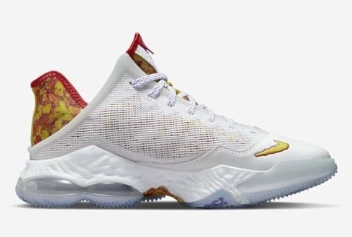 Nike Lebron XIX Low Magic Fruity Pebbles Men's Shoes DQ8344-100 (White/Yellow Strike, US Footwear Size System, Adult, Men, Numeric, Medium, 11.5) | Image 1