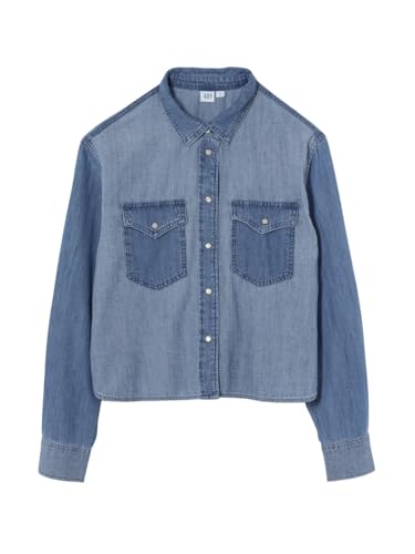 Chemise courte en jean pour femme : la solution style pour structurer la taille