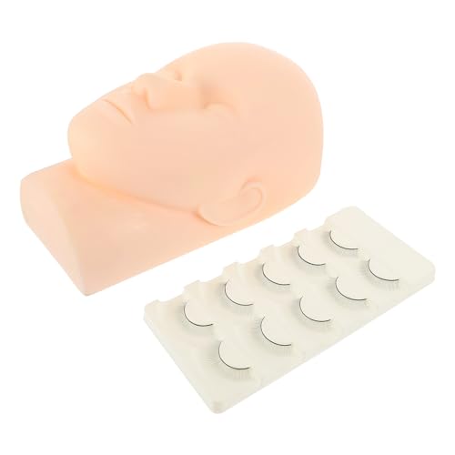 Maniquí de pestañas para escuelas de peluquería y prácticas de maquillaje