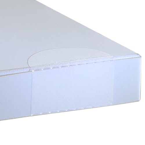 KLEBESHOP24 Verschlussetiketten transparent perforiert, oval, einseitig selbstklebend, 45 mm x 30 mm / 100 Stück