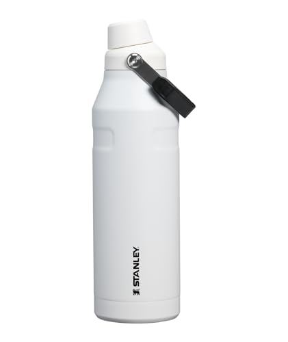Image of STANLEY IceFlow Fast Flow Bottle, 50 oz, Chalk | Angled Spout Lid | Lightweight and Leakproof for Travel and Sports | Easy Carry Handle | Insulated Stainless Steel | BPA-Free