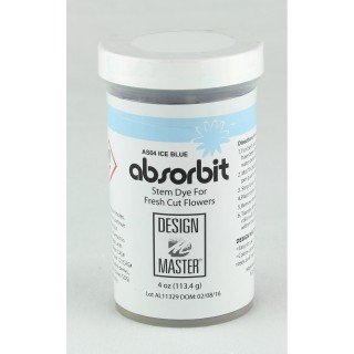 Design Master Absorbit Stem Dye for Fresh Cut Flowers Matte Finish Systemic (Ice Blue)