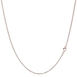 [Puente] ネックレス チェーン メンズ レディース チェーンネックレス ステンレス 丸 あずきチェーン シンプル ローズゴールド 鎖 (2mm ピンクゴールド 45cm)