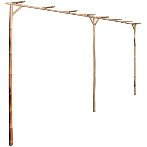 vidaXL Bamboo Pergola for Climbing Plants Cover