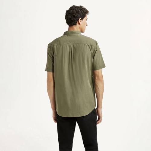 Image of Levi's Men's Cotton Solid Slim Fit Shirt