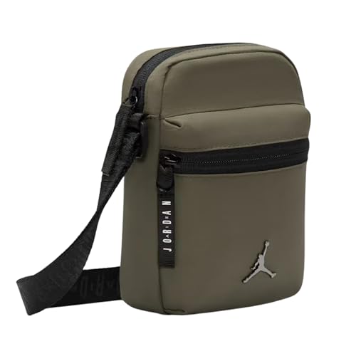 Image of Jordan Nike Air Airborne Crossbody Festival Bag - Two Zip Compartments, Jumpman Logo - Unisex Adult, One Size