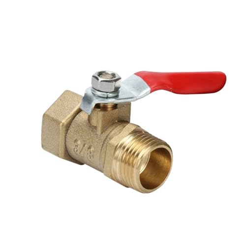 Válvula de bola de latón conector rosca hembra macho adaptador cobre 1/2 1/4 3