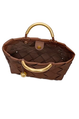 Rebecca Minkoff Frankie Woven MINI Tote, Tawny3