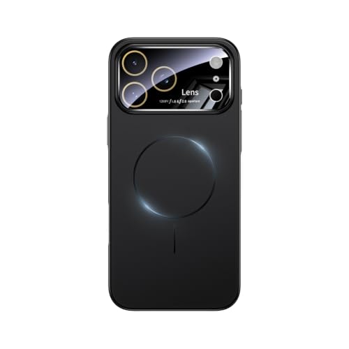 Coque iPhone 17 Pro noire magnétique évite les rayures sur l'objectif