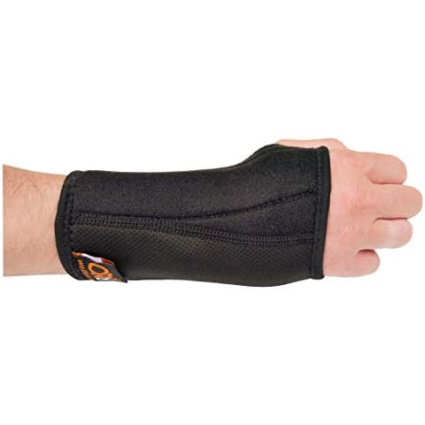 Universal Wrist Brace Breathable Support Splint Carpal Tunnel Arthritis Tendonitis Fits Right or Left Hand Adjustable Design One Size Fits All Outdoor Sports Fitness Black Cover