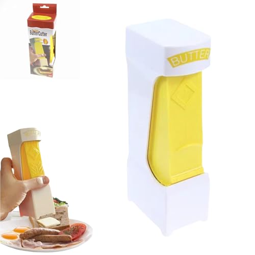 Butter Cutter,One-Click Butter Cutter Convenience,Butter Dispenser with Stainless Steel Blade and Storage Case, Butter for Making Bread, Cakes, Cookies (1PC)