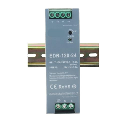 Alimentation CA/CC 120W eviter les chutes de tension avec EDR-120-24 24V 5A