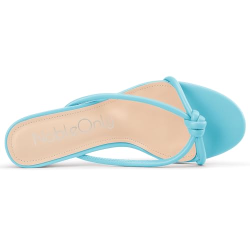 Image of NobleOnly Women's Black Kitten Heel Mule Sandals, 2.4 Inches, Open Toe, Slip On, Party, Prom, Wedding, Evening, Classic Style