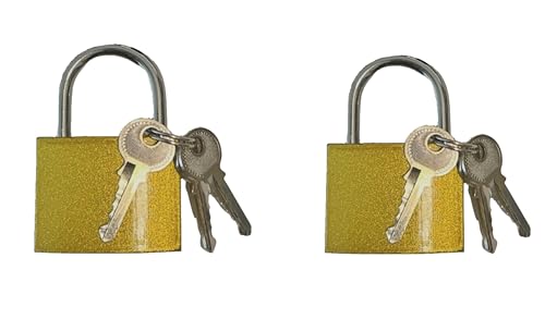 2 Candados Medianos Con 3 Llaves Para Taquilla, Bicicleta, Moto, Maleta,...