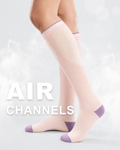 Image of FITRELL 3 Pairs Compression Socks for Women and Men 20-30mmHg-Circulation Support Socks