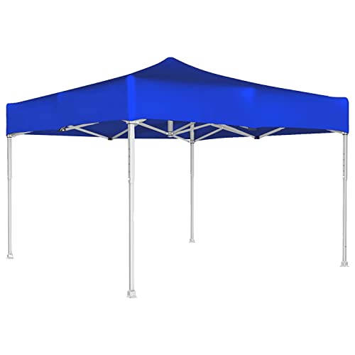 Image of ORILEY Heavy Duty Gazebo Tent 6.5 ft | 16.8 Kg Strong Frame | Foldable Pop-Up Canopy Tent with 4 Side Open | UV Protection Outdoor Folding Tent for Garden, Terrace, Events & Promotional Use (Blue)