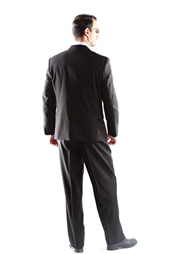 Men's Single Breasted 2 Button Superior 150s Extra Fine 3 pcs Vested Dress Suit2