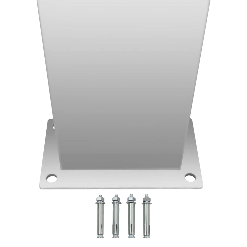 Mangloder - Doccia da giardino in acciaio inox curvo 201 spazzolato, 210 cm, soffione a pioggia, 50 getti, tubo flessibile da 150 cm, per giardino, terrazza, piscina, vasca idromassaggio, facile da