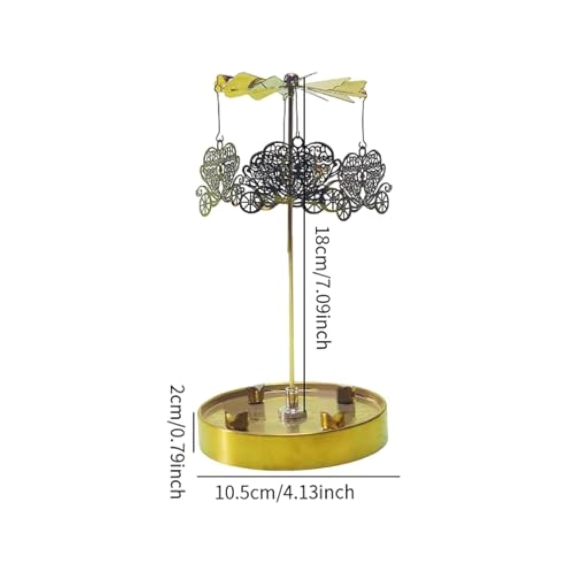 Rotating Candle Holder, Decorative Pillar Candles