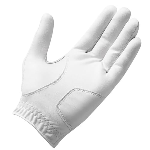 TaylorMade Golf STRATUS TECH WOMEN'S GLOVE (WHITE, RIGHT HAND, MEDIUM), WHITE(MEDIUM, WORN ON RIGHT HAND)