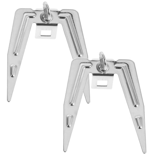 Sosoport Air Fryer Grill Forks Set Stainless Steel Rotating Meat Forks for Bbq and Family Gatherings