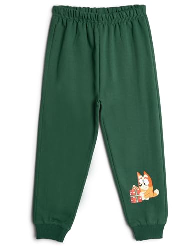 Image of Bluey Halloween Christmas Fleece Sweatshirt and Jogger Pants Outfit Set Toddler to Big Kid Sizes (2T - 10-12)