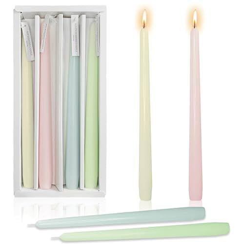 10 Inch Jasmine Scented Taper Candles Set of 4