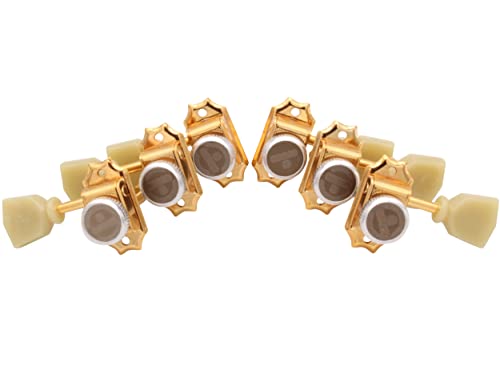 Gotoh SD90 MG-T Magnum Lock Lot de 3 mécaniques latérales SL Gold - Les Beatles, Paul McCartney, John Lennon, RIngo Starr, George Harrison Gotoh SD90 MG-T Magnum Lock Lot de 3 mécaniques latérales SL Gold
