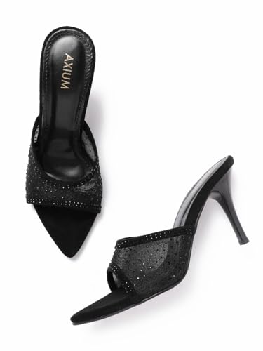 Image of AXIUM Women's Embellished Stilettos Sandals, 3.5-Inch (SAN218)