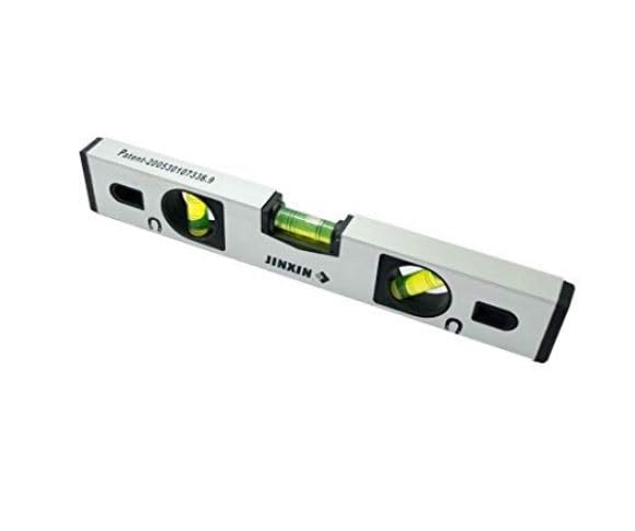 MAGENTA®Premium Tools Z-MS01 Golden 12 Inches Magnetic Spirit Level ; 30CM Aluminum Frame Magnetic Carpenter's Level