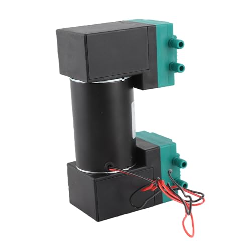 Tnfeeon Bomba de Vacío de Diafragma Silenciosa DC12V DC24V AC220V Flujo de 0,35-0,71 CFM para Aplicaciones de Investigación de Laboratorio Tamaño Compacto 51x151x84mm El Funcionamiento Silencioso