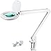Produktbild Kosmetikleuchte Lupenleuchte 9Watt 800 Lumen Dimmbar in 6 Stufen 3 Dioptrien Schwenkbar I flexibler Kopf I Weiß