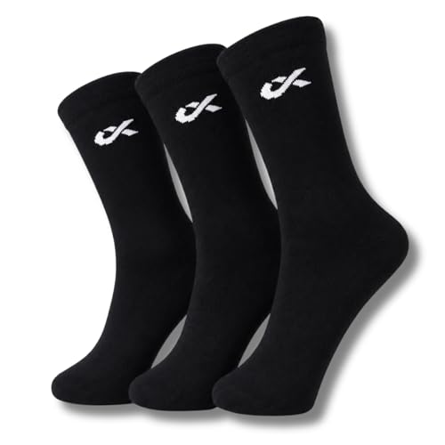 Image of XJARVIS Texas Men's Solid Calf Crew Combed Full Length Cotton Formal Socks, Odour Free & Breathable, Free Size - Ideal for Home, Office Wear (WHITE /GREY /BLACK)
