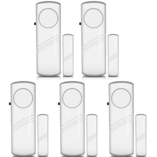Image of ZHIZUKA Anti-Theft Door /Window Alarm, Magnetic Wireless Sensor Alarm for Home Security System, Pool Door Alarm for Kids Safety Toddler Door Open Alarm Sensor Siren (5)