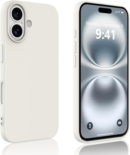 Image of Back Cover Compatible with iPhone 17 Case (6.3) Soft Touch Slim Liquid Silicone Full Protection Shock Proof Back Cover for iPhone 17 (SC White)