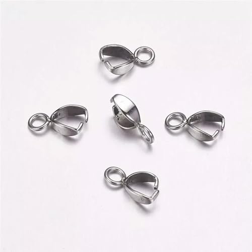 Lot de 100 piolets et Pinces à Glace en Acier Inoxydable 304, Couleur Acier Inoxydable, 10,5 x 5 x 3 mm