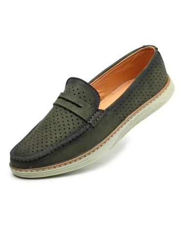 Image of Men's Denim Causal Loafers | Premium Breathable Upper | Driving Loafers | Lighweight Slip-On's | Soft Cushioned Insole | Super Flexible, Comfortable for Men