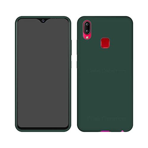 Image of Case Creation Luxurious OG Series for Vivo Y93 Case Cover,Anti-Dirty Slim Case Frosted Matte Cute Candy TPU Raised Bezel (Splash of Color) Back Cover for Vivo Y93 -Wine Green