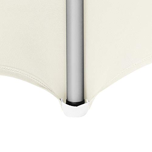Image of Peomeise 4FT Spandex Table Cover Rectangular Stretch Spandex Tablecloth (Ivory,4FT)