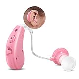 MSA Lil’ Listeners Sound Amplifier for Children | Rechargeable Ear Amplifier | Up to 40 Hours of Continuous Use | Sound Enhancer with Tips & Cleaning Brush - Pink