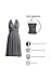 72styles Infinity Dresses Short Knee Length Bridesmaid Dresses Midi Convertible Transformer Multiway Twist Wrap Dresses Gown Charcoal Grey