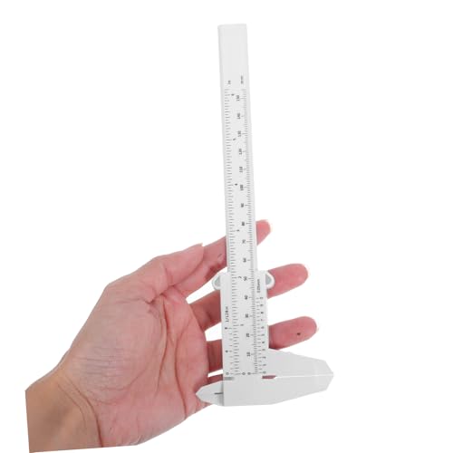 Calibradores de plástico Hemobllo 2pcs doble cabeza miniatura 4