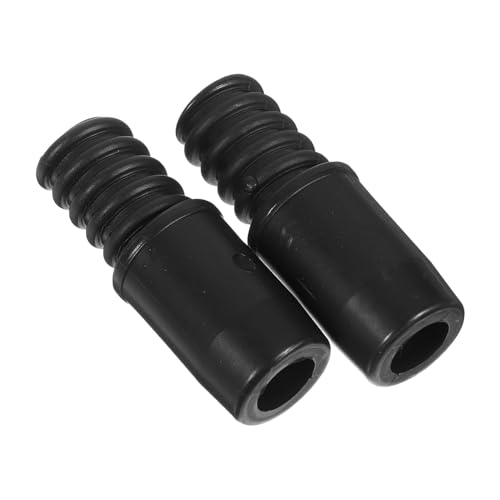 SOIMISS 2 Piezas Arriba Manejar Mango De Escoba Extremo Roscado Termina Duro Telescópico Para Piezas De Mango De Escoba Interior Mop Conector De Mango De Escoba Escobas El Plastico Black