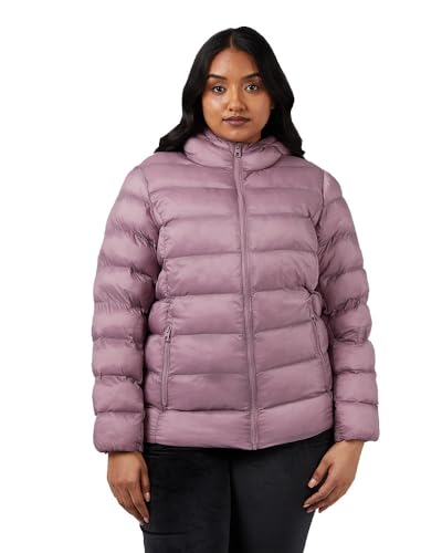 32 Degrees Women's Lightweight Recycled Poly-Fill Packable Hooded Jacket | Zippered Pockets | Water Repellent